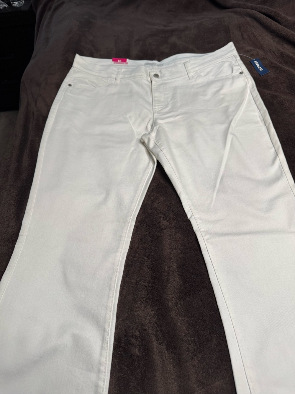 Old Navy White Wide-Leg Jeans - Clean Straight Flare